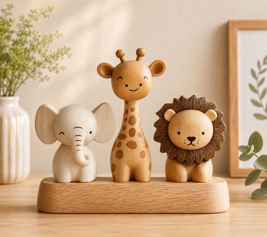 2D Flat Acrylic Desktop Decoration – Safari Animals