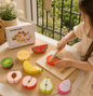 Wooden Fruit Cutting Play Set