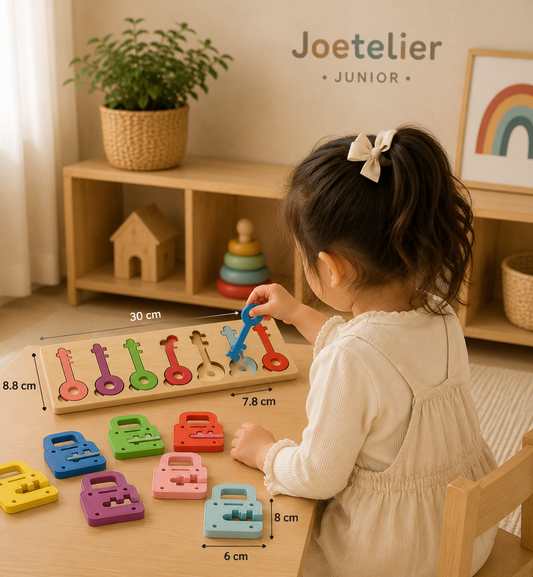 Wooden Keys & Locks Matching Toy