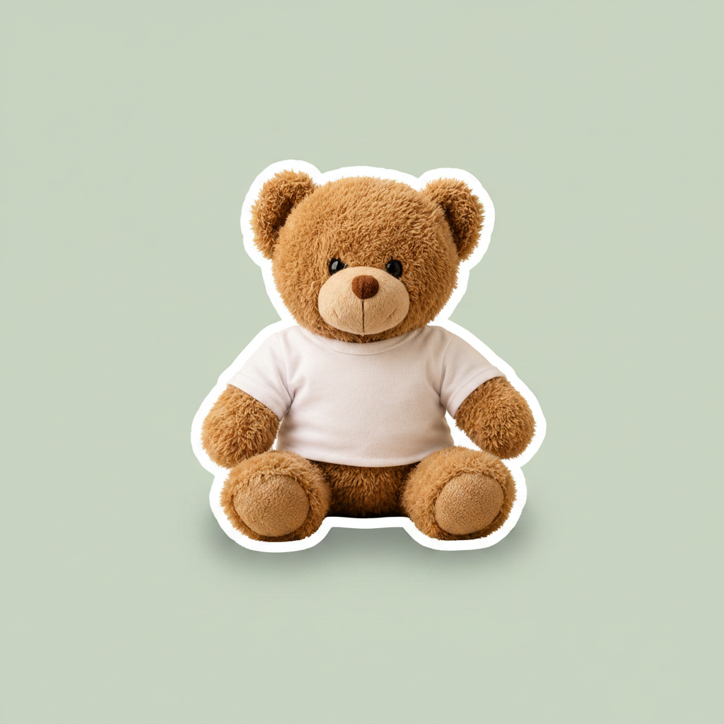 6pcs Cute Bear Heat Transfer Stickers