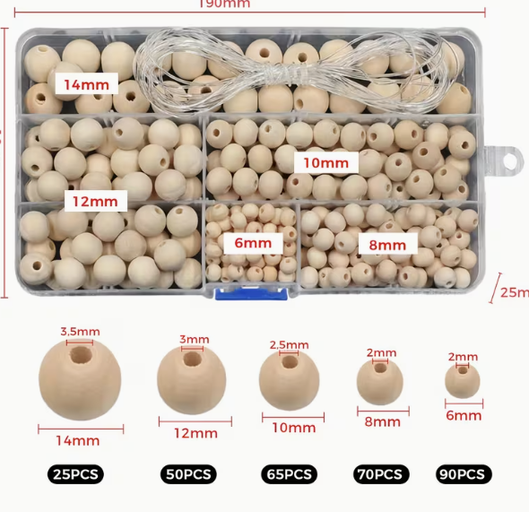 Wooden Beads Set