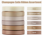 Satin Ribbon Assortment 6 Rolls