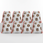 2D Flat Drawstring Gift Bags – Cute Bear Print